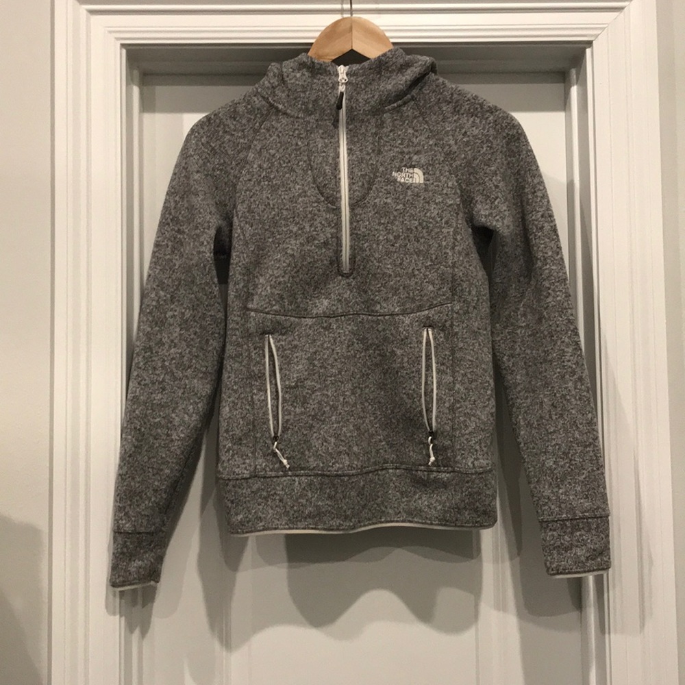 North Face zip up pull over. Size x-small